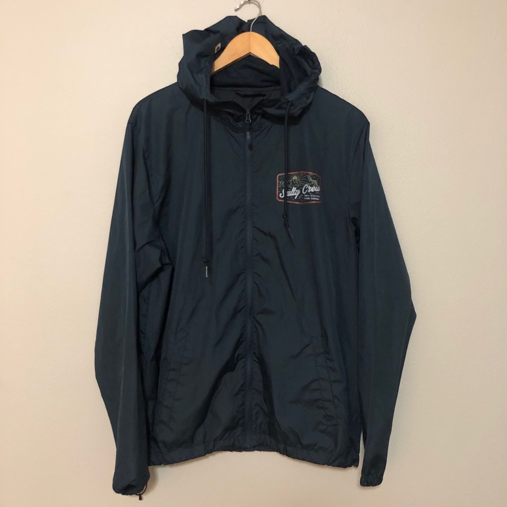 Salty Crew hooded rain coat